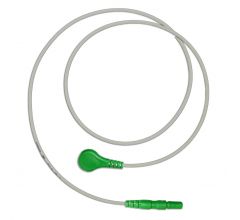  LZ-EKG-Leitung mit DIN-Stecker, Druckknöpfe, grün, 60 cm
