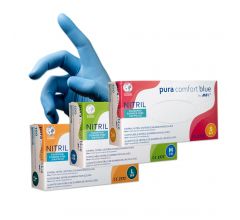 Nitril PURACOMFORT Handschuhe, blau, VE á 100 Stück